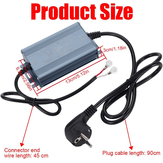 AC Power Converter Adapter 110V 220V To DC 12V 20A For Parking Heater 2KW 5KW 8KW High Power Supply With European Standard Plug