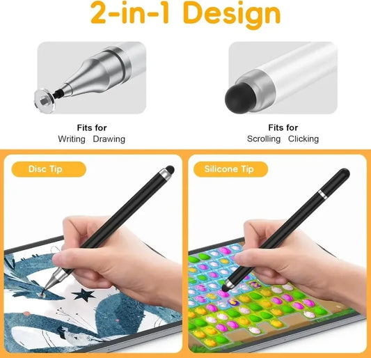8-1PCS Double-Headed Universal Stylus Pen for iPad Tablet Android iOS Phone Drawing Writing Capacitive Screen Touch Stylus Pens