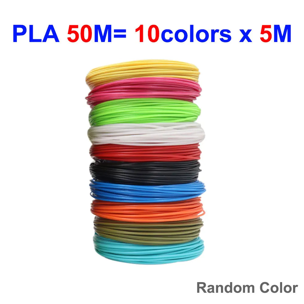 3D Pen Consumables PLA Filament Diameter 1.75mm Color 3D Pen Printing Material 20/30 Colors, 90M 150M 200M, Smokeless,Odorless