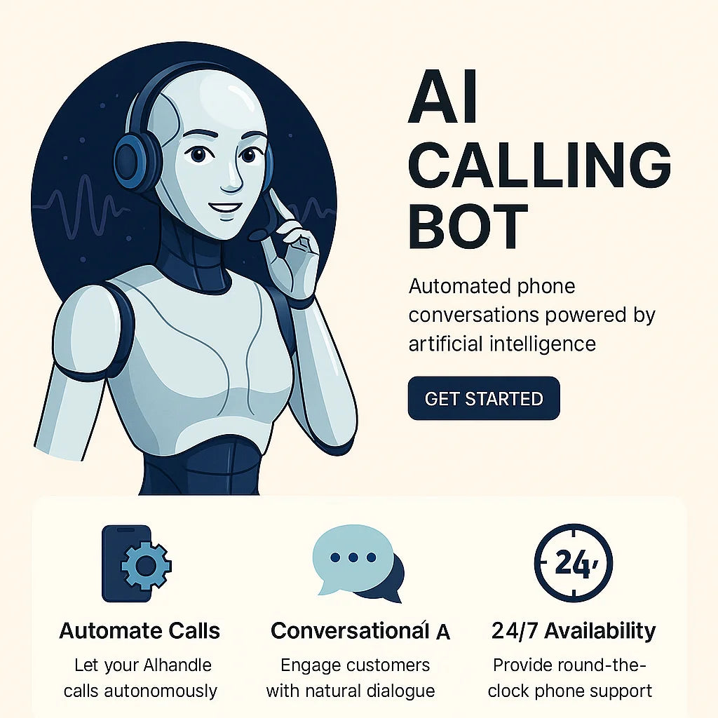 Custom Logo AI Calling Bot Software - White Label Voice AI Outbound & Inbound Call Automation System for Business Sales Teams