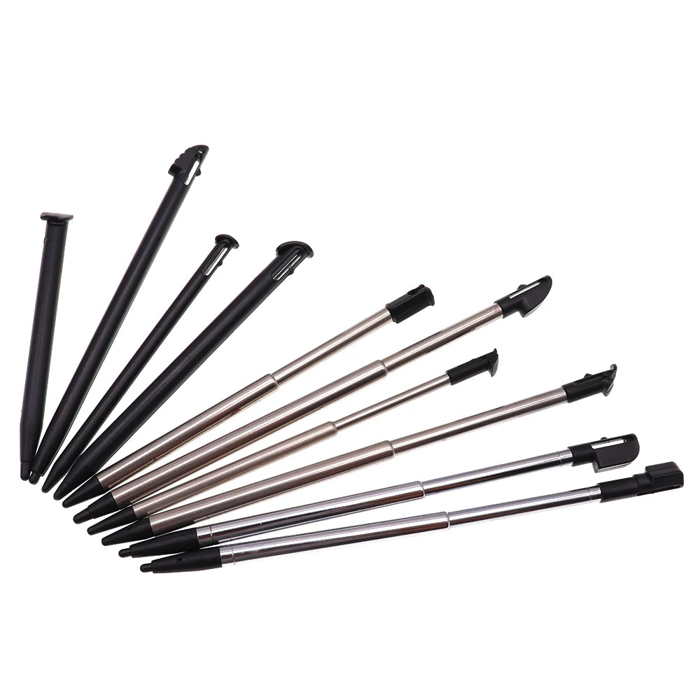 1pcs Metal Telescopic Stylus Plastic Stylus Touch Screen Pen for 2DS 3DS New 2DS LL XL New 3DS XL For NDSL DS Lite NDSi NDS Wii