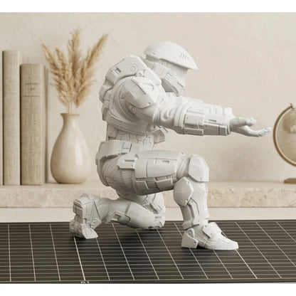 3D Printed Pen Holder, Cool Tech Soldier Pen Stand, Creative Desktop Decoration Storage, Stylish Stationery Display Decoration