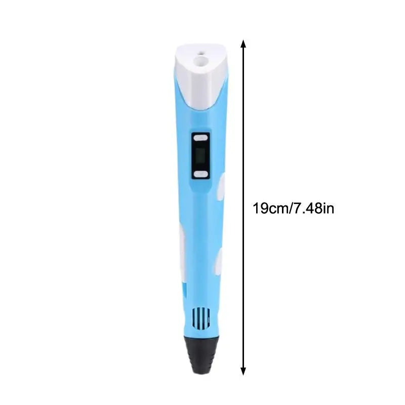 3D Printing Pen Digital Display Intelligent Pen Making Doodles Graffiti ArtsCrafts With USB Cable