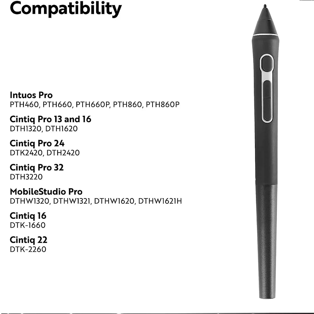 Digital Pen 2K LP-190-0K / KP-504 / KP-501E / LP-1100 /Pro Pen 3D KP-505 for Wacom Intuos, Cintiq, MobileStudio, Drawing Tablets