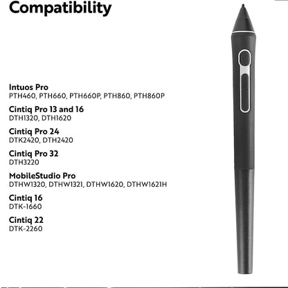 Digital Pen 2K LP-190-0K / KP-504 / KP-501E / LP-1100 /Pro Pen 3D KP-505 for Wacom Intuos, Cintiq, MobileStudio, Drawing Tablets