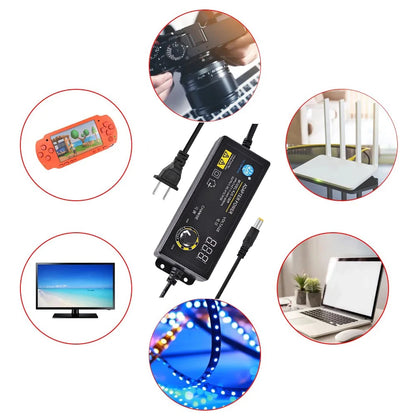 3-12V 60W Power Switching Adapter US Adjustable Power Adapters Universal Charger Switch Power Supply Adatpor for Game Player