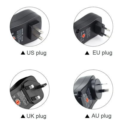 DC 3V 4.5V 5V 6V 7.5V 9V 12V 30W Adapter US EU UK AU Adjustable Power Adapters USB 2.1A Universal Charger Switch Power Supply