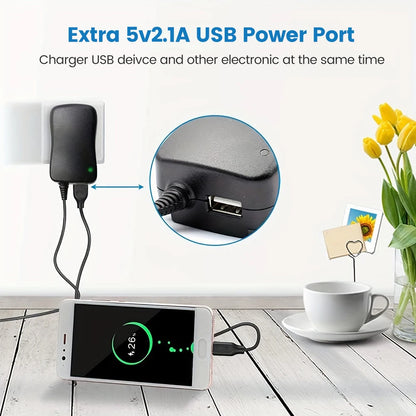 EU/US 30W Power Adapter 3V 4.5V 5V 6V 7.5V 9V 12V Adjustable Voltage Adapters Universal Charger Switch Power Supply Converter