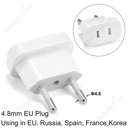 EU Plug Adapter Electrical Sockets US to EU Plug Converter US China Travel Adaptor Euro AC Outlet Wall Socket Power Adapters