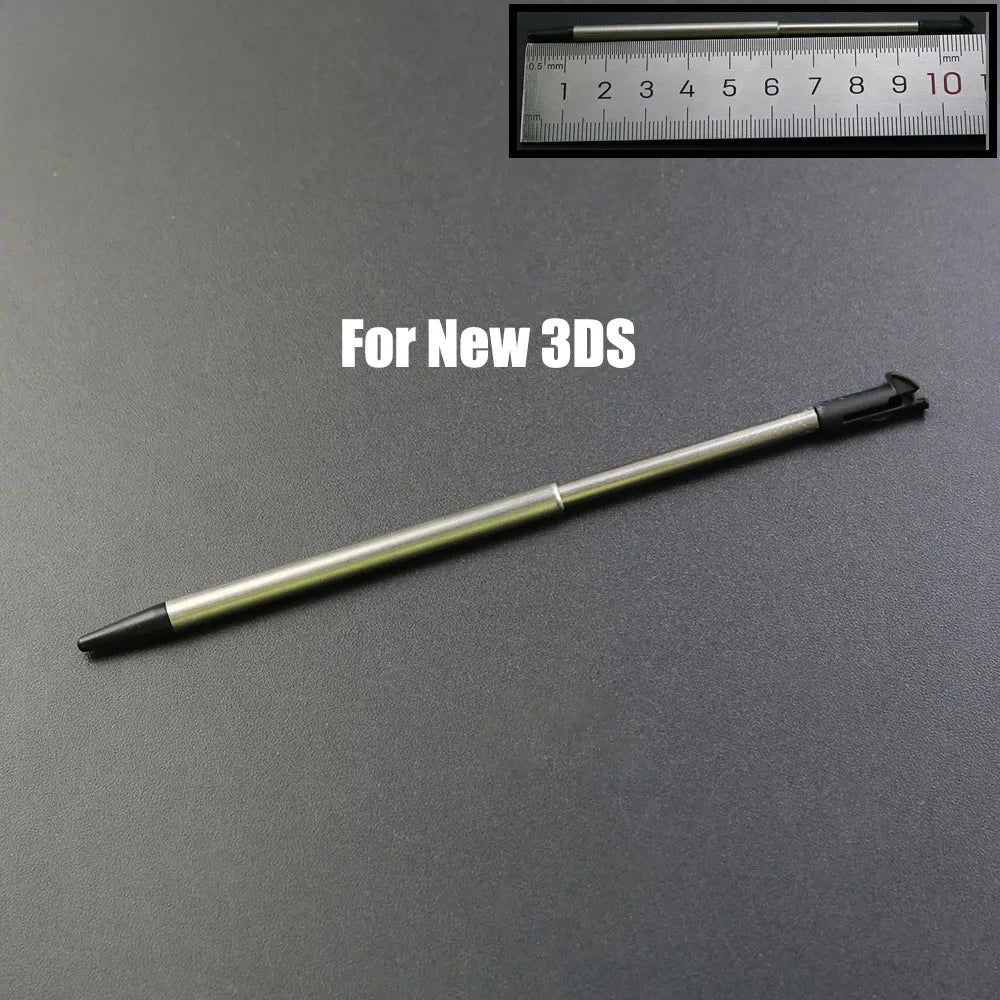 1pcs Black Plastic Stylus Touch Screen Metal Telescopic Stylus Pen For 2DS 3DS New 2DS LL XL New 3DS XL LL For NDSL NDSi NDS Wii