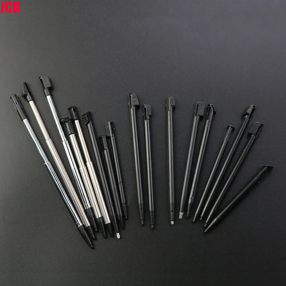 1pcs Black Plastic Stylus Touch Screen Metal Telescopic Stylus Pen For 2DS 3DS New 2DS LL XL New 3DS XL LL For NDSL NDSi NDS Wii