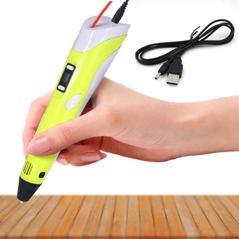3D Pen For KIDS, 3D Drawing Printing Pen with LCD Screen Compatible,Toys for Kids Birthday Gift Choice : one pen or 25m filament