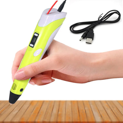 3D Pen For KIDS, 3D Drawing Printing Pen with LCD Screen Compatible,Toys for Kids Birthday Gift Choice : one pen or 25m filament
