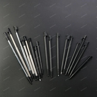 1pcs Black Plastic Stylus Touch Screen Metal Telescopic Stylus Pen For 2DS 3DS New 2DS LL XL New 3DS XL LL For NDSL NDSi NDS Wii
