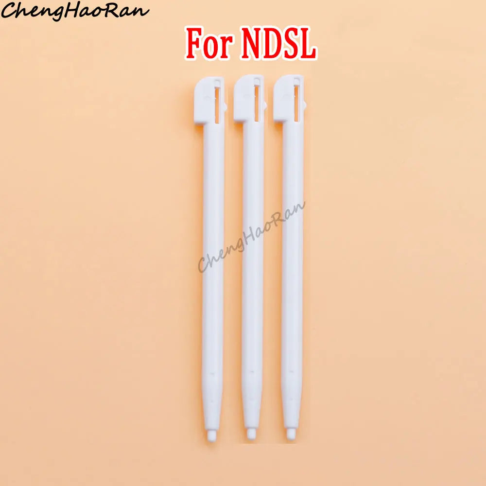 3 Pcs White Metal Retractable Pen & Plastic Pen For New 3DS XL LL/New 2DS LL XL /NDSL NDS Lite NDSi NDS Wii U 2DS 3DS Stylus Pen