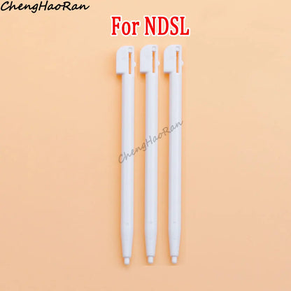 3 Pcs White Metal Retractable Pen & Plastic Pen For New 3DS XL LL/New 2DS LL XL /NDSL NDS Lite NDSi NDS Wii U 2DS 3DS Stylus Pen