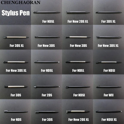 1piece Black Plastic Touch Screen Pen Metal Telescopic Stylus Pen For 2DS 3DS New 2DS 3DS XL LLFor DS Lite NDSL NDSI XL LL WII