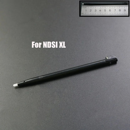 1pcs Black Plastic Stylus Touch Screen Metal Telescopic Stylus Pen For 2DS 3DS New 2DS LL XL New 3DS XL LL For NDSL NDSi NDS Wii