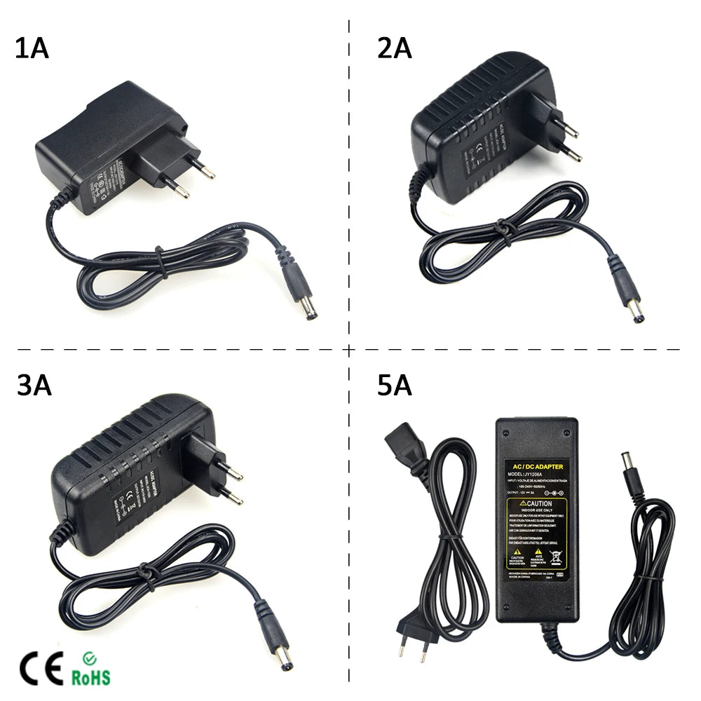 AC/DC Power Adapter 110V 220V to 12V 1A 2A Electronic Power Transformer Power Supply Converter Adapter Transformer