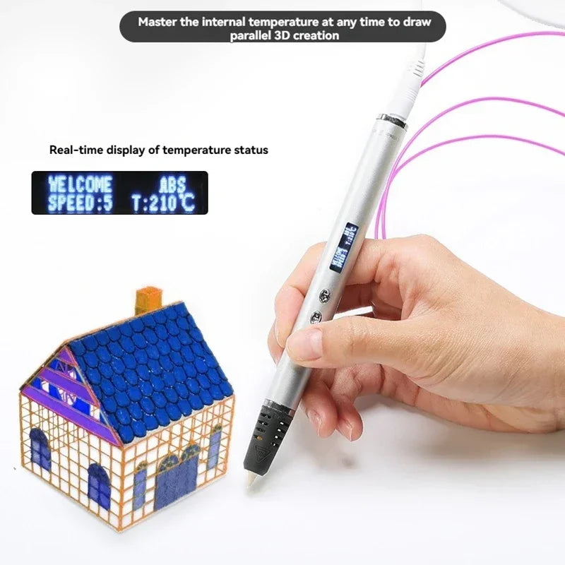 New Rp900a 3d Pen Slimmest Diy 3d Printing Pen In The World Creative Toy Gift Festival Presents For Kids