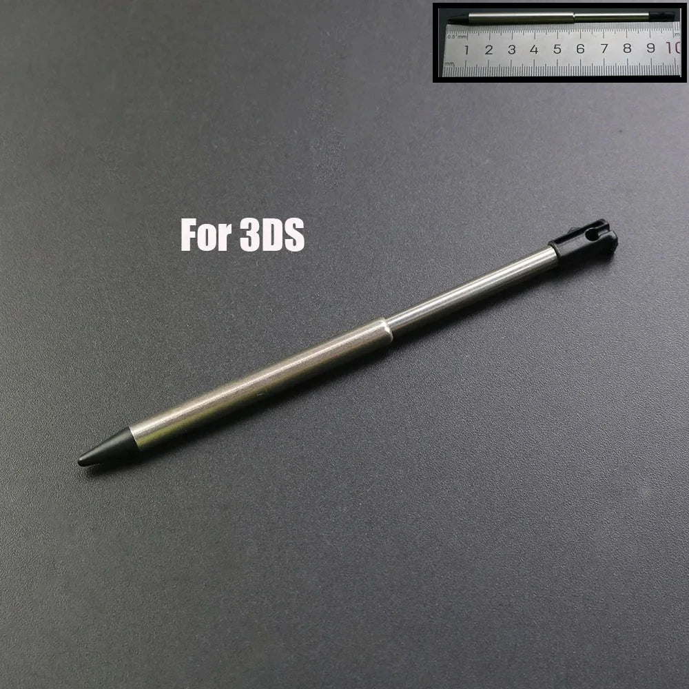 1pcs Black Plastic Stylus Touch Screen Metal Telescopic Stylus Pen For 2DS 3DS New 2DS LL XL New 3DS XL LL For NDSL NDSi NDS Wii