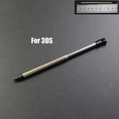 1pcs Black Plastic Stylus Touch Screen Metal Telescopic Stylus Pen For 2DS 3DS New 2DS LL XL New 3DS XL LL For NDSL NDSi NDS Wii
