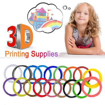 School Stereoscopic Low Temperature 3D Pen Accessories Filament 1.75mm 3D Printing Material PLA/ABS/PCL