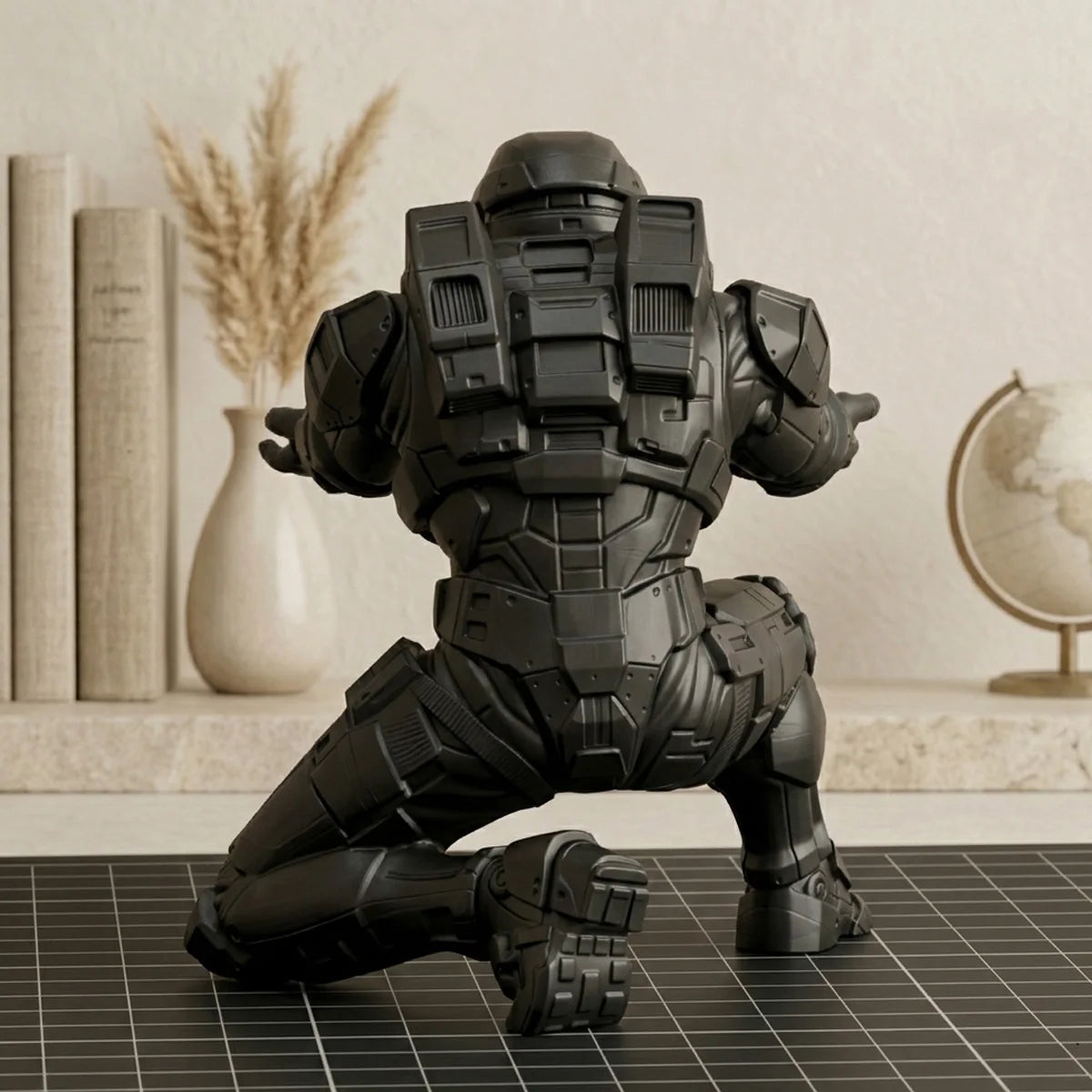 3D Printed Pen Holder, Cool Tech Soldier Pen Stand, Creative Desktop Decoration Storage, Stylish Stationery Display Decoration