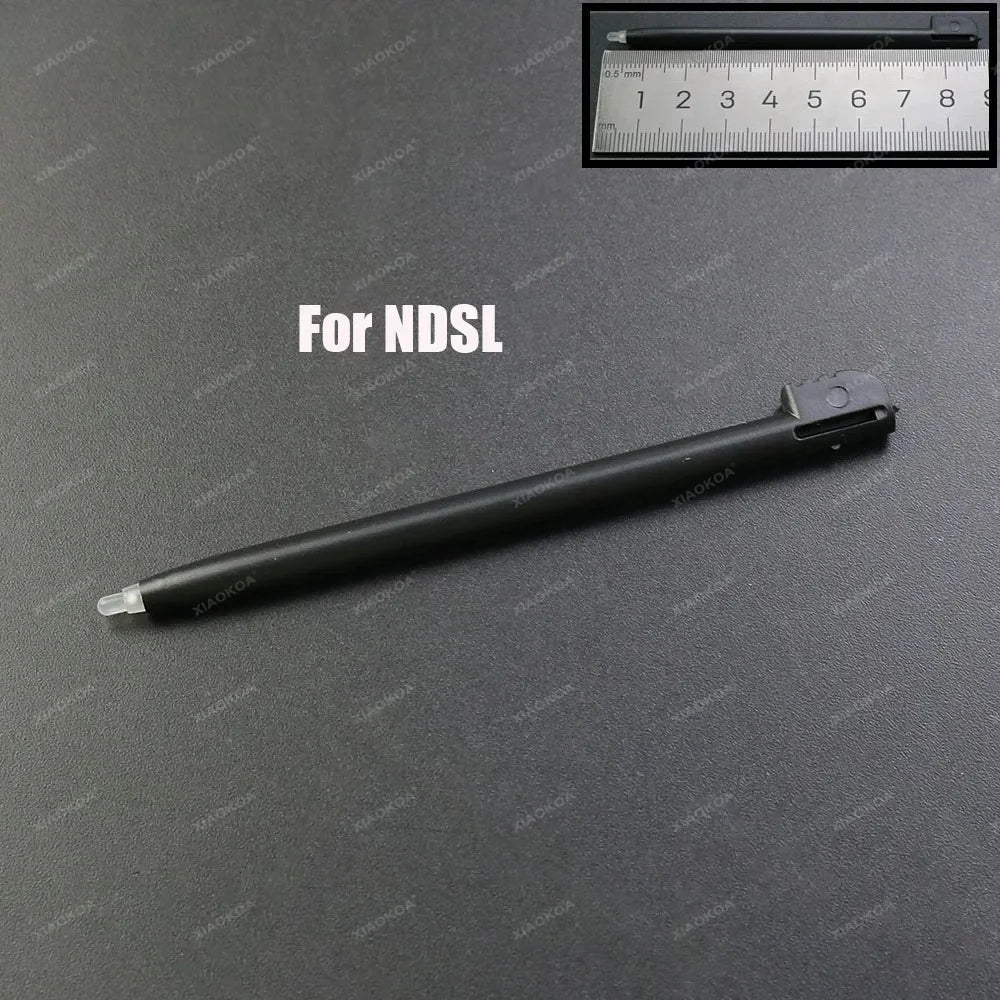 1pcs Black Plastic Stylus Touch Screen Metal Telescopic Stylus Pen For 2DS 3DS New 2DS LL XL New 3DS XL LL For NDSL NDSi NDS Wii