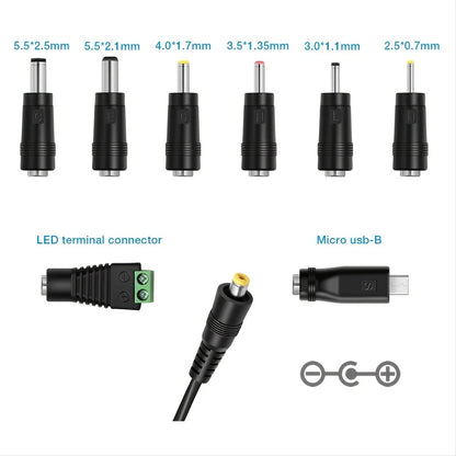 EU/US 30W Power Adapter 3V 4.5V 5V 6V 7.5V 9V 12V Adjustable Voltage Adapters Universal Charger Switch Power Supply Converter
