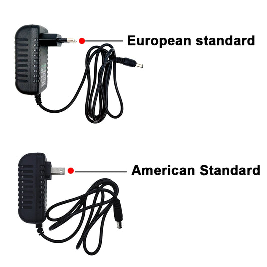 Power Adapter EU/US AC 100V-240V To DC 12V 2A Supply Charger Universal Adapter Converter Plug for Camera DVR NVR LED Robot Light