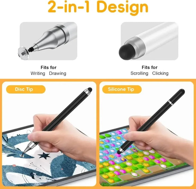 8-1PCS Double-Headed Universal Stylus Pen for iPad Tablet Android iOS Phone Drawing Writing Capacitive Screen Touch Stylus Pens
