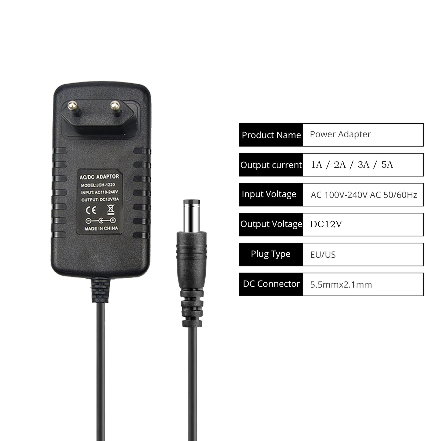 AC/DC Power Adapter 110V 220V to 12V 1A 2A Electronic Power Transformer Power Supply Converter Adapter Transformer