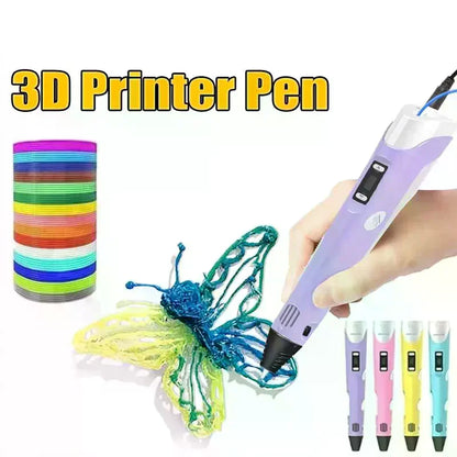3D Printing Pen Intelligent Pen Making Graffiti ArtsCrafts With USB Cable For Kids Adults DIY Creative Art Supplies