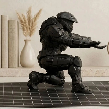 3D Printed Pen Holder, Cool Tech Soldier Pen Stand, Creative Desktop Decoration Storage, Stylish Stationery Display Decoration