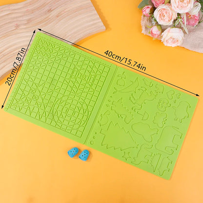 1PCS 3D Printing Pen Silicone Mat DIY Creative Drawing Template Pad With Heat-proof Finger Sleeve Art Tools Christmas Gift