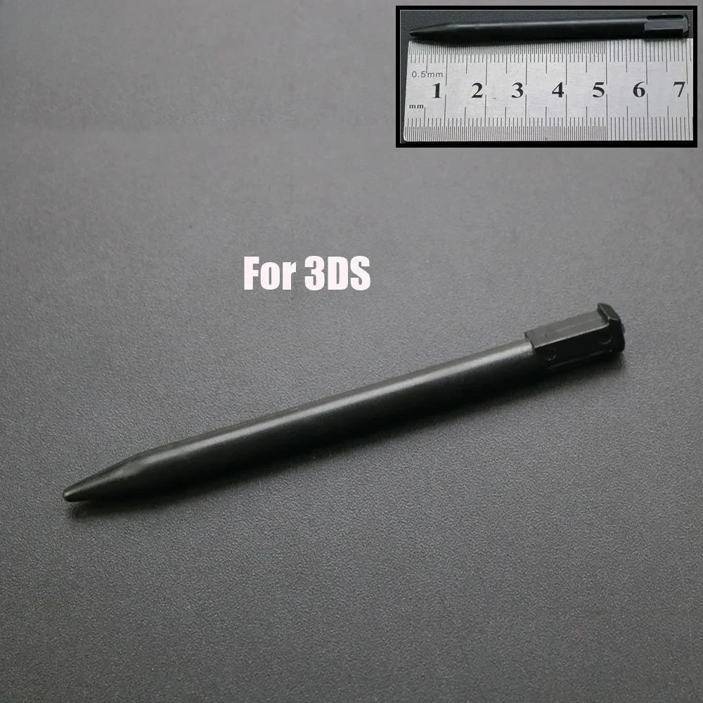 1pcs Black Plastic Stylus Touch Screen Metal Telescopic Stylus Pen For 2DS 3DS New 2DS LL XL New 3DS XL LL For NDSL NDSi NDS Wii