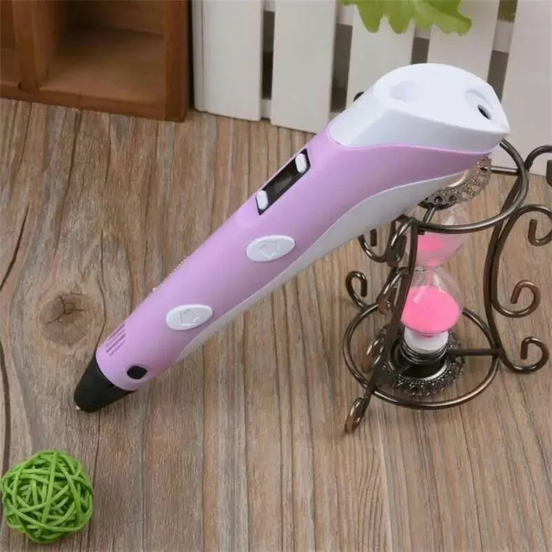 3D Pen For Children 3D Drawing Printing Pen with LCD Screen With PLA 1.75mm Filament Toys for Kids Christmas Birthday DIY Gift