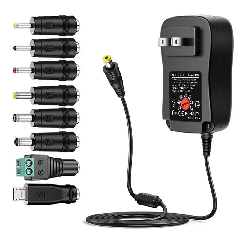 3V 4.5V 5V 6V 7.5V 9V 12V 2A/2.5A AC/DC Adapter US/EU Adjustable Power Adapters USB Universal Charger Switch Power Supply