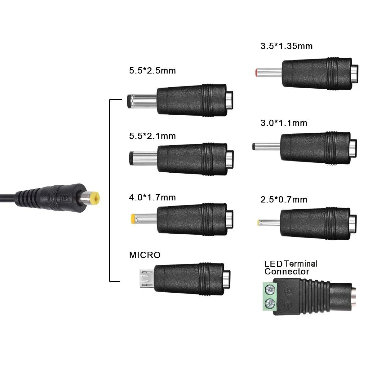 DC 3V 4.5V 5V 6V 7.5V 9V 12V 30W Adapter US EU UK AU Adjustable Power Adapters USB 2.1A Universal Charger Switch Power Supply