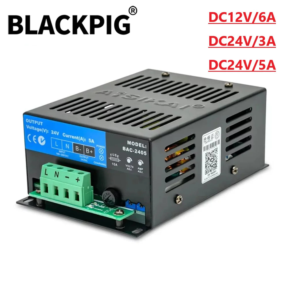 AISIKAI BAC06A 3A 6A 5A Generator Auto Intelligent Battery Charger Module Float Charging Power Adapters Diesel Genset Parts