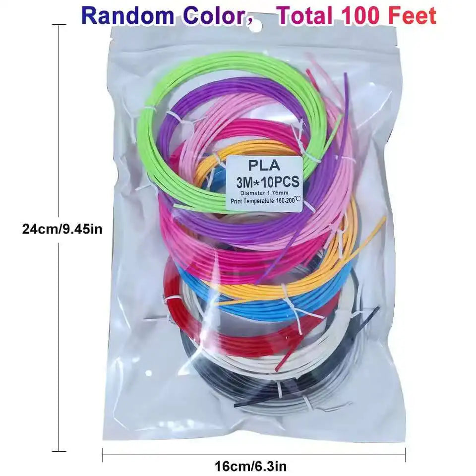 3D Printing Pen 3D PLA Filament 1.75mm 32-Colors With Various Set Combinations For Your Choice For 3D Pen Brush Line Material