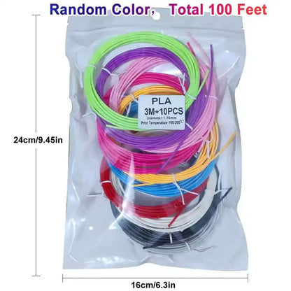 3D Printing Pen 3D PLA Filament 1.75mm 32-Colors With Various Set Combinations For Your Choice For 3D Pen Brush Line Material