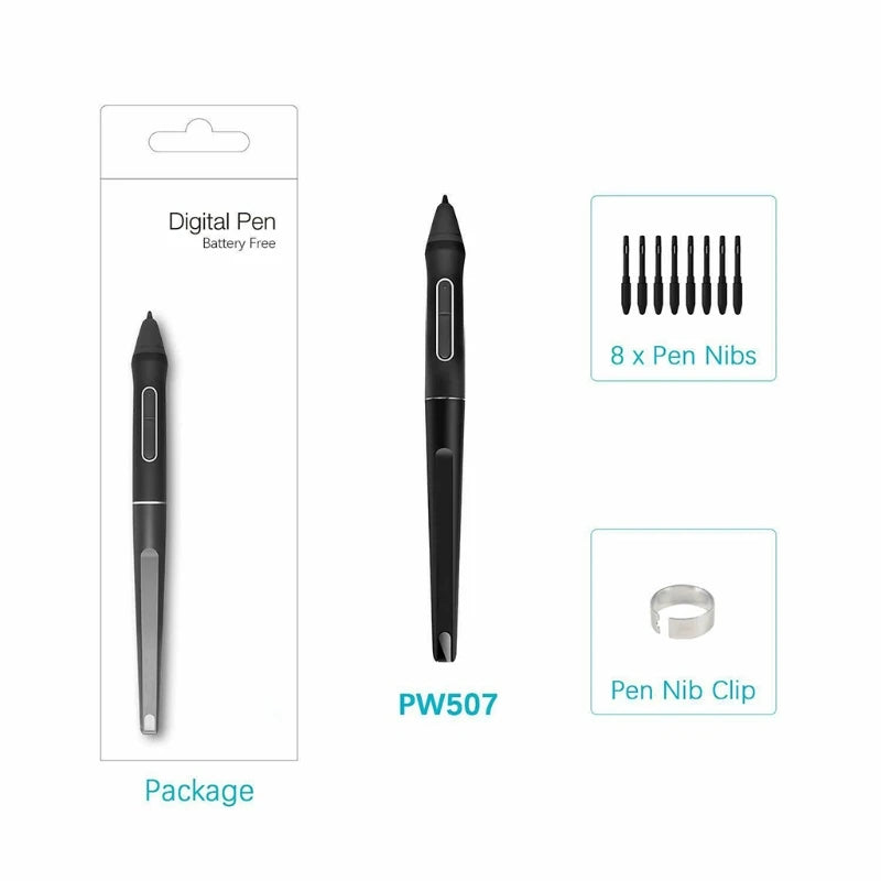 Stylus Pen Express Keys PW507 For HUION Digital Graphics Kamvas Pro 12/Pro 13/Pro 16/16/20 Digital Pen
