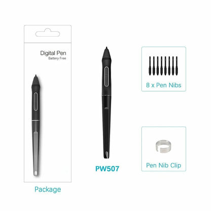 Stylus Pen Express Keys PW507 For HUION Digital Graphics Kamvas Pro 12/Pro 13/Pro 16/16/20 Digital Pen