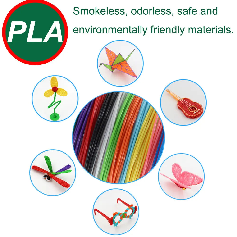 3D Printing Pen Set for Children with LCD Screen Power Adapter 30Color PLA Filament Travel Case Birthday Christmas Gift for Kids