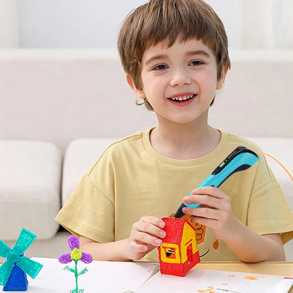 2026 NEW 3D Printing Pen 3d Pen Set for Kids Chidren Child's Birthday Christmas Creative DIY Gift LCD Display with PLA Filament
