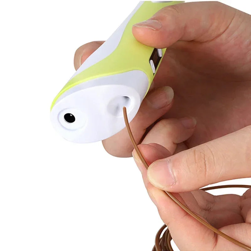 3D Pen LED Screen DIY 3D Printing Pen 50M PLA Filament Creative Toy Gift For Kids Design Drawing 3D Printer Pen Drawing Stift
