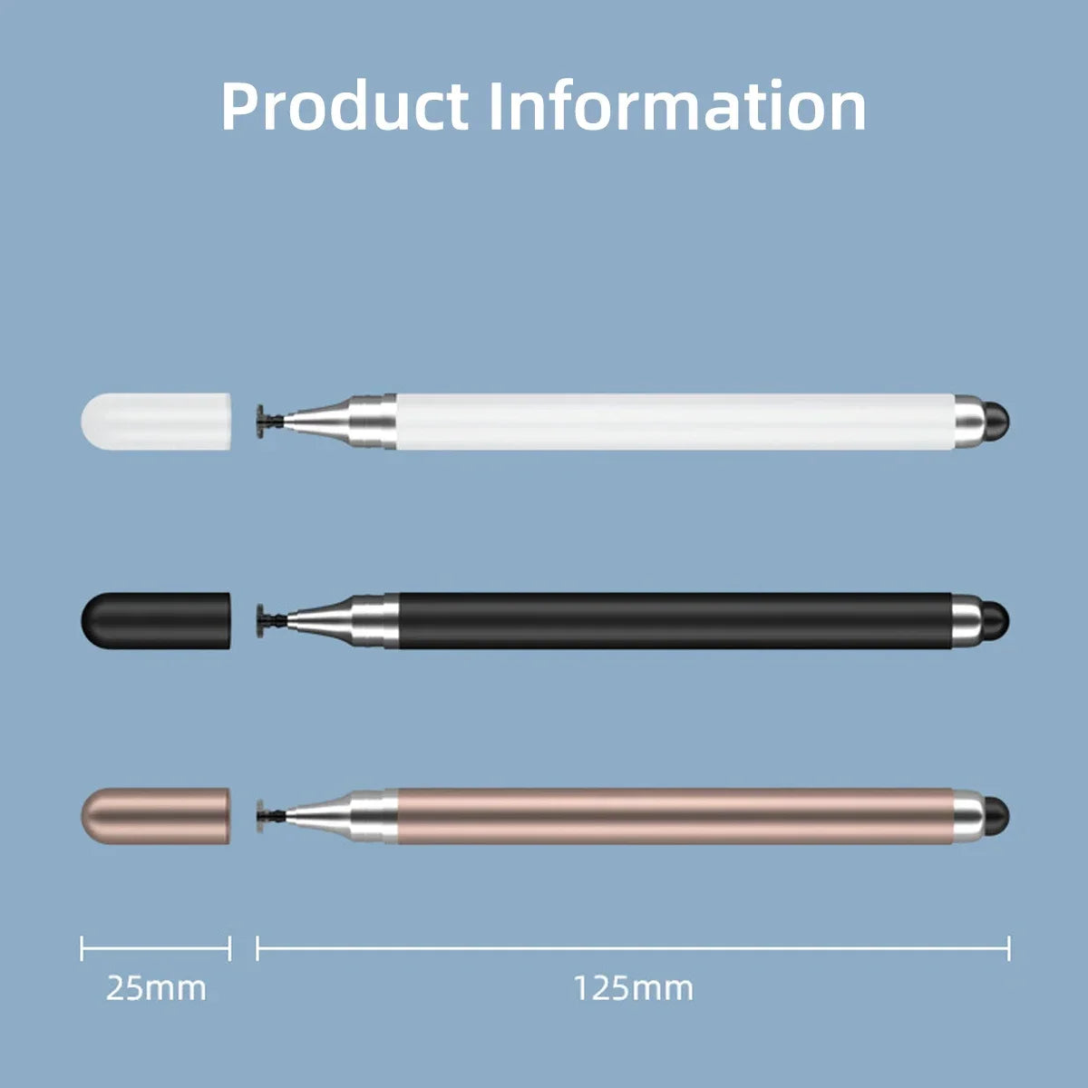 1-3PCS Smart Tablet Phone Universal 2 in 1 Capacitive Stylus Pen Drawing Pens for iPhone/Android All Capacitive Touch Screens