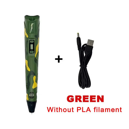 3D Printing Pen, High Temperature 3D Pen, DIY Drawing Pen Gift for Kids Students
